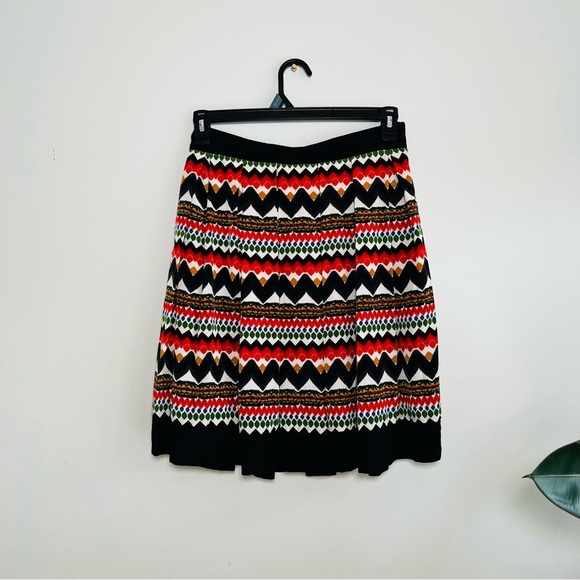 Anthropologie FEI Denpasar multicolor printed pleated lined skirt - Picture 5 of 6